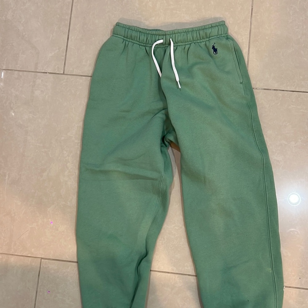 Ralph Lauren women’s size small green w navy polo